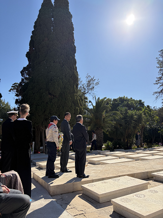 アンザック・デーでの献花